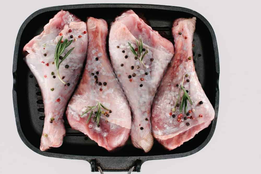 chicken on Flat Griddle Pan